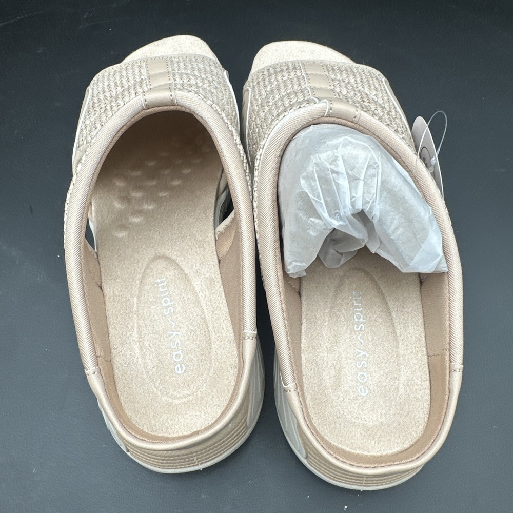 Easy Spirit Beige Slip-On Sandal Mules - Picture 4 of 6